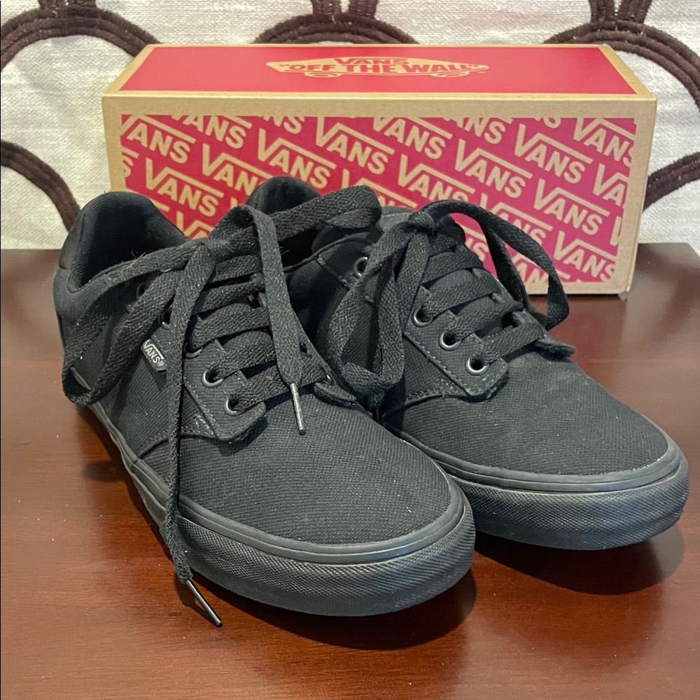 Vans Men's Black Atwood Deluxe Canvas Sneakers - Picture 3 of 12